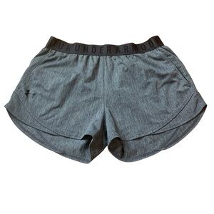 Under Armour Play Up 3.0 Loose Fit Shorts - Grey Heather - Size Medium